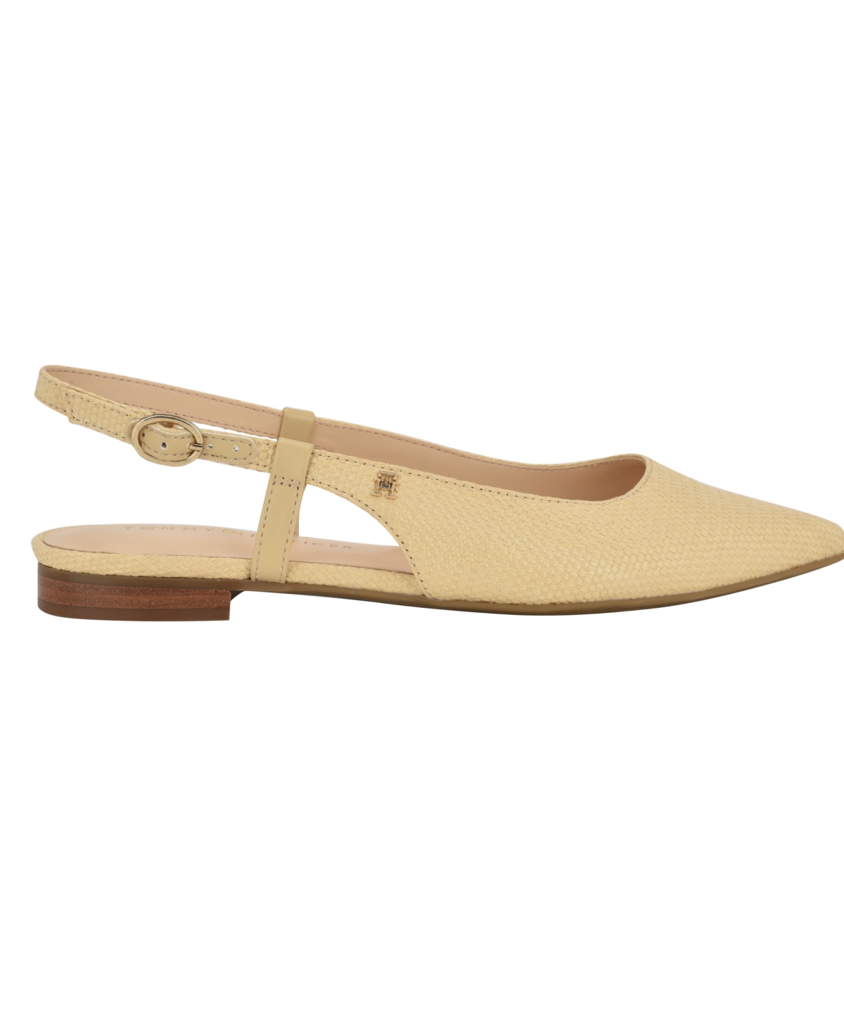 Tommy Hilfiger Women's Vamina Slingback Flats In Light Natural Woven