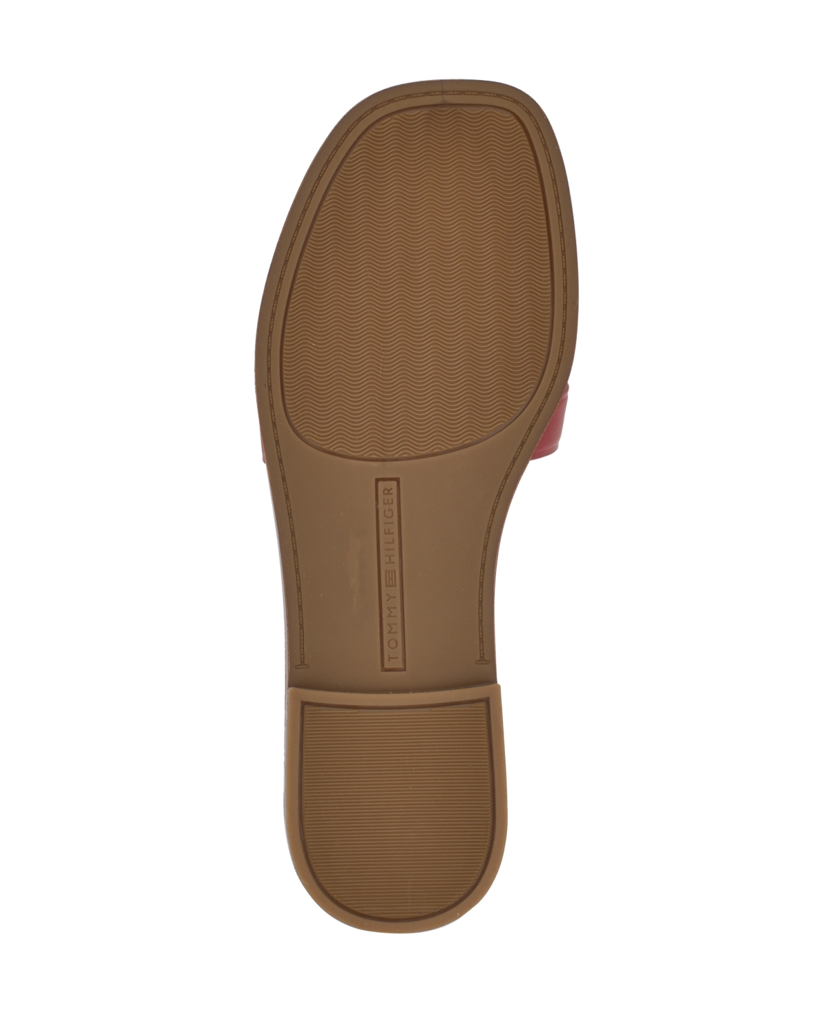 Tommy Hilfiger Women's Terenz Logo Strap Flat Slide Sandals In Red