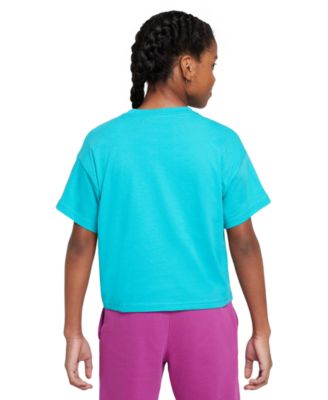 Big Girls Sportswear Essential Cotton Swoosh Logo T-Shirt
