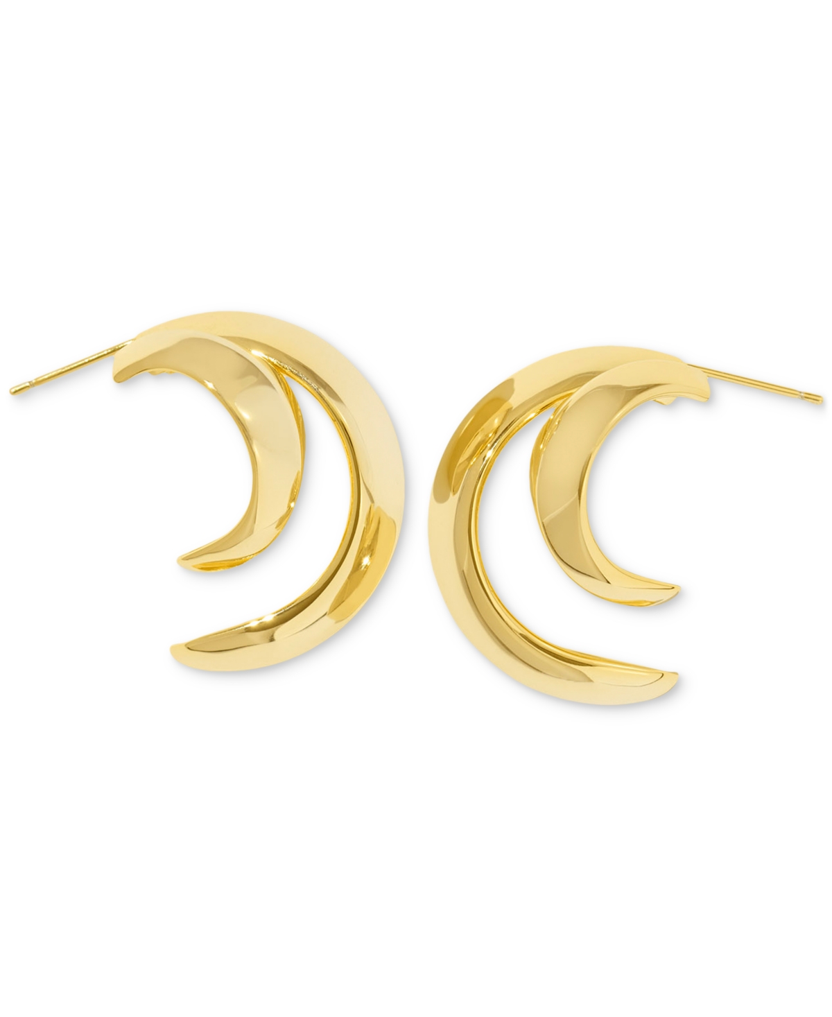 KENDRA SCOTT LIANA DOUBLE-ROW OPEN HOOP EARRINGS 
