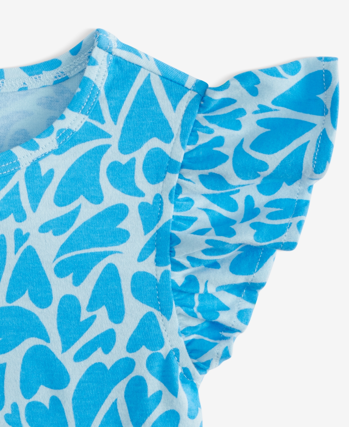 Epic Threads Toddler Girls Aquatic Hearts Tie T-shirt, Exclusively At Macy's In Blue
