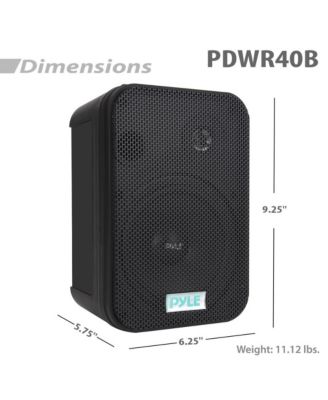 5.25" Indoor/Outdoor Waterproof Speakers - 400W Max Power, Bass Reflex Vent, Marine Grade Construction