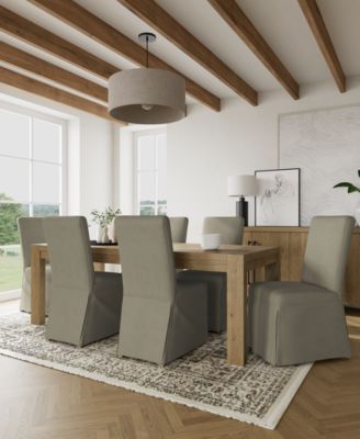 7pc Dining Set (Davie Rectangular Table & 6 Estby Chairs)