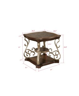 Marble Pattern Living Room Cocktail Table End table Coffee table
