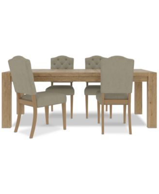 5pc Dining Set (Davie Rectangular Table & 4 Jesilyn Chairs)