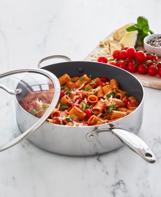 Valencia Pro Stainless Steel 5-Qt. Saut&eacute; Pan with Lid