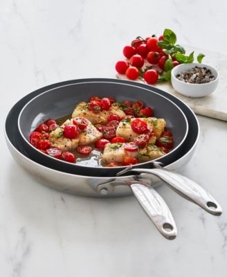 Valencia Pro Stainless Steel 8" & 10" Open Frypan Set