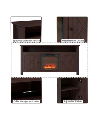 TV Stand Fits TVs up to 60 inches with Electric Fireplace