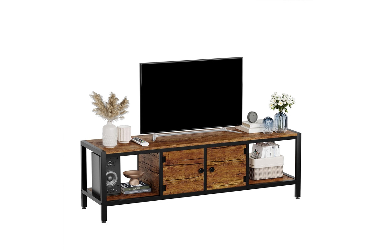 gaomon 58 Inch Tv Stand for Bedroom, Farmhouse Tv Cabinet with Storage, Tv Consoles up to 65 Inch Tv