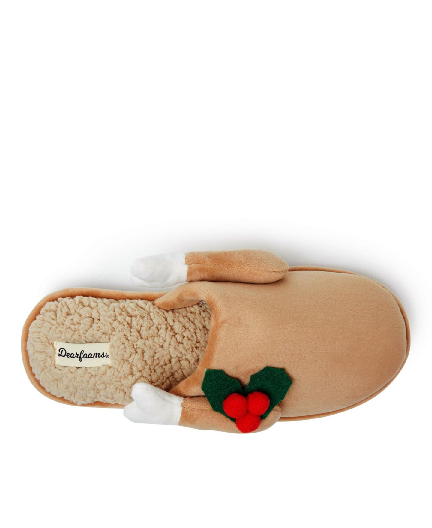 Мужские тапочки Dearfoams Carson Holiday Thanksgiving Turkey Scuff Slipper, цвет: Виски — фото 6