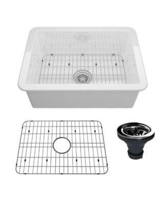 Undermount Single Bowl Fireclay Kitchen Sink