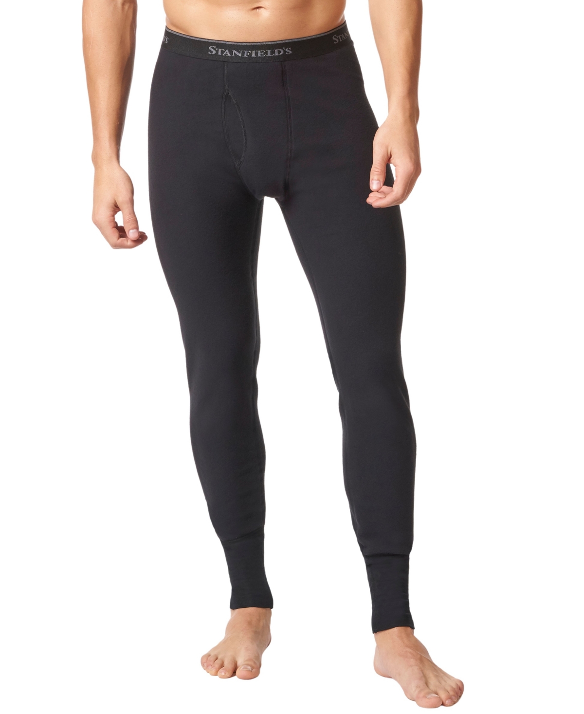Men's HeatFX Midweight Base Layer Long Underwear - Black