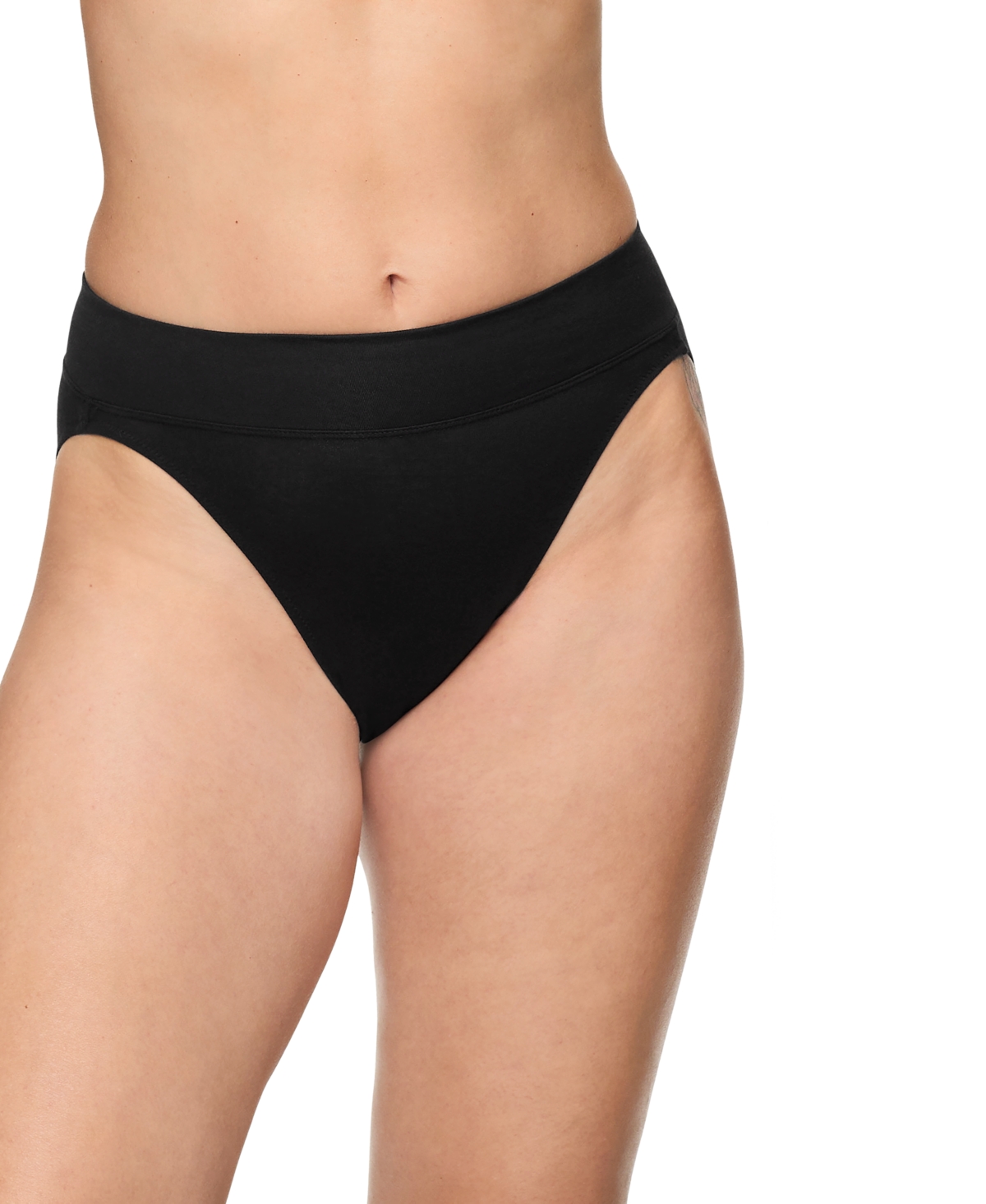 Women's 3-Pk. No Pinching No Problems Hi-Cut Underwear RT4403P - Black, Black, Black