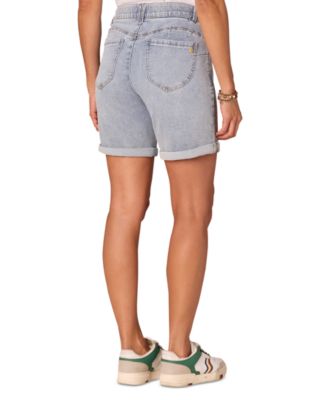 Petite "Ab"solution Cuffed Denim Shorts