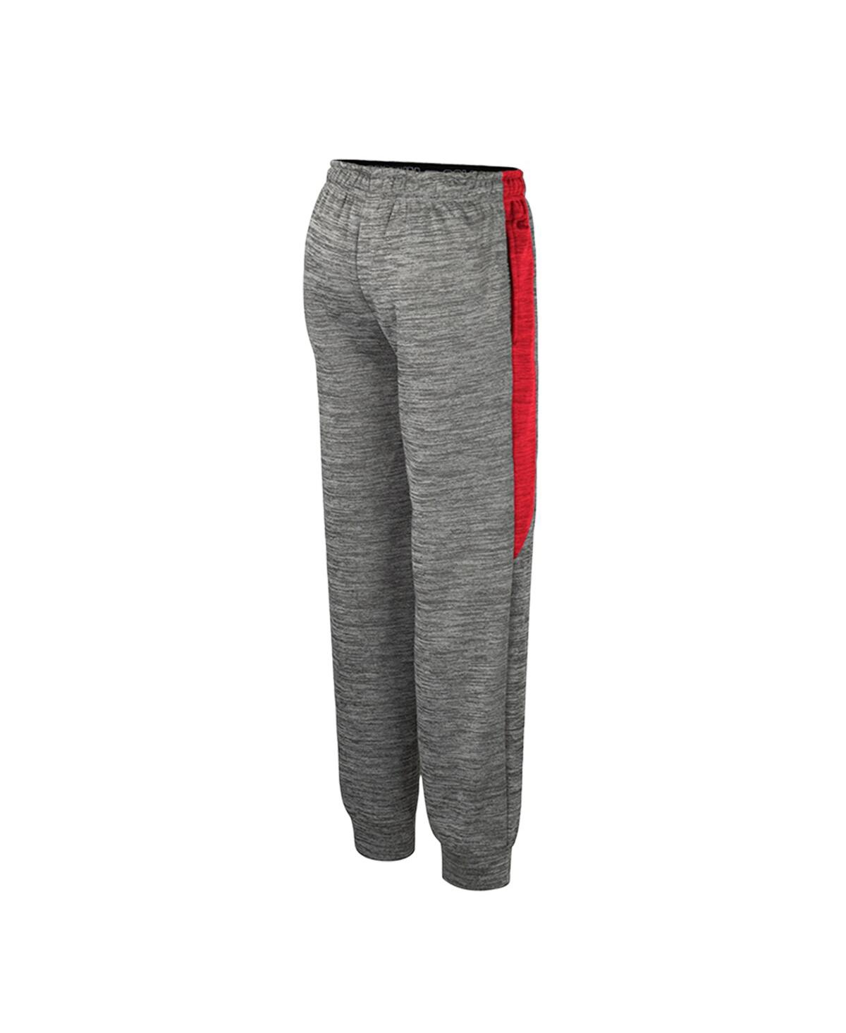 Colosseum Big Boys And Girls Heather Gray Ohio State Buckeyes Fleece Pants In Heather Gray