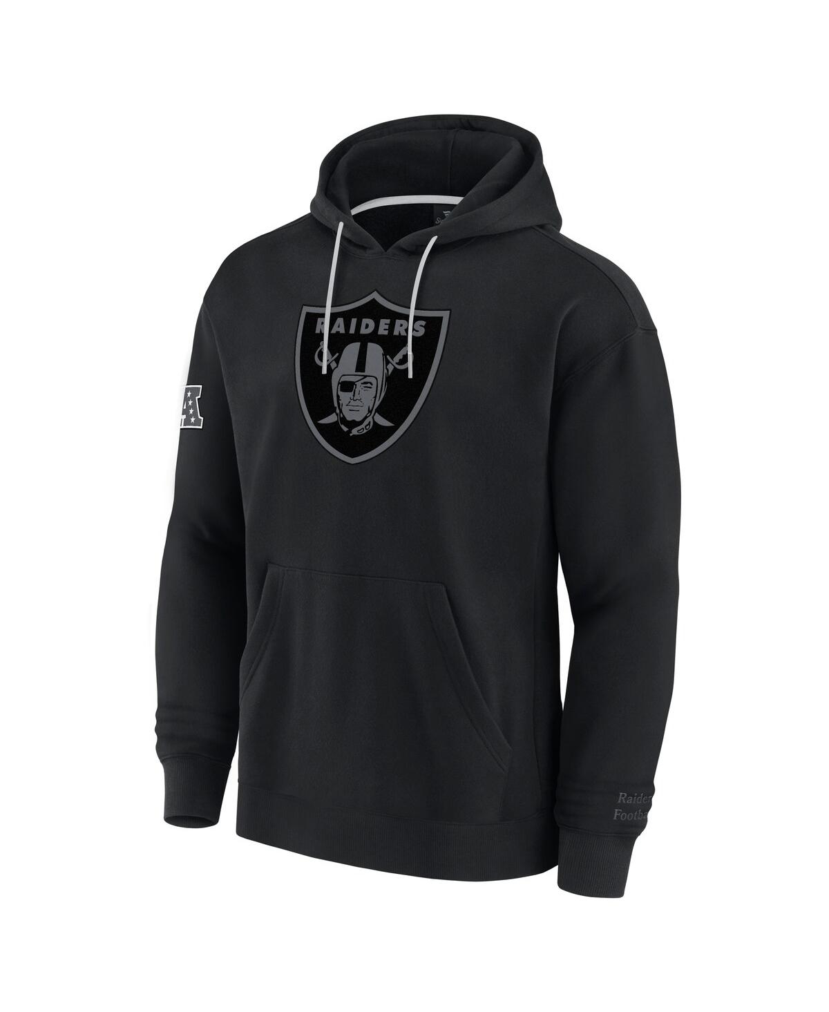 Fanatics Men's Black Las Vegas Raiders Elements Pace Fleece Pullover Hoodie In Black