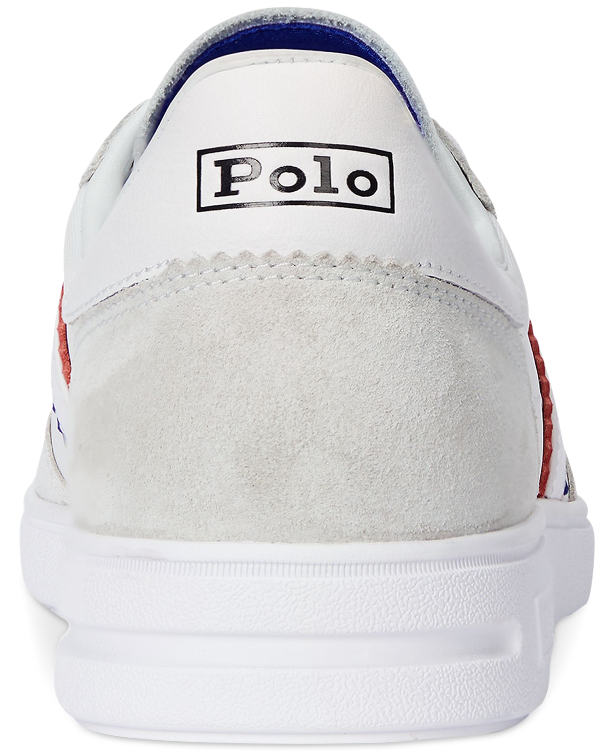 Polo Ralph Lauren Low-top Leather Sneakers In Gray
