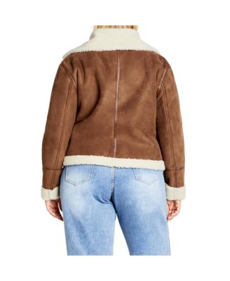 Plus Size Sherpa Hunter Jacket