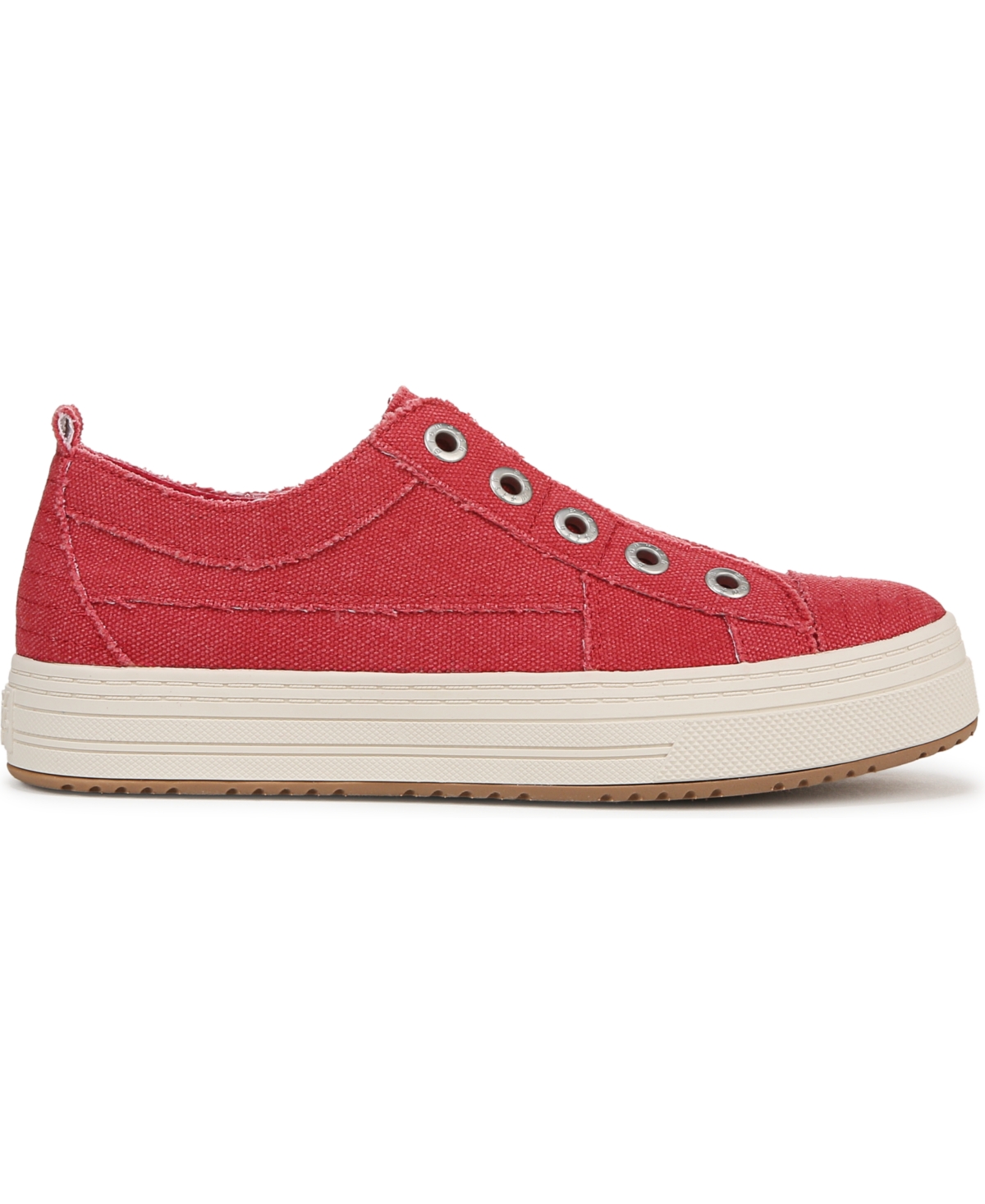 Blowfish Malibu Women's Super Play Slip On Platform Sneakers In Red Canvas