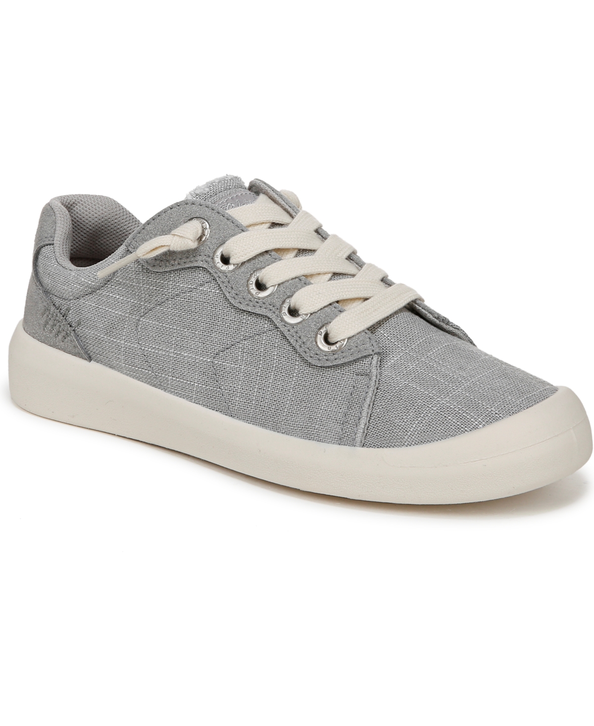 Shop Blowfish Malibu Women's Boardwalk Lace Up Sneakers In Fog Grey Canvas