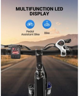 350W Electric Bike 26" Electric Mountain Bike for Adults, 36V Built-in Hidden Removable Battery with Shimano 7 Speed City Commuter Bike for Man Woman