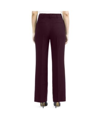 Women's Straight Leg Pant with Satin Waistband