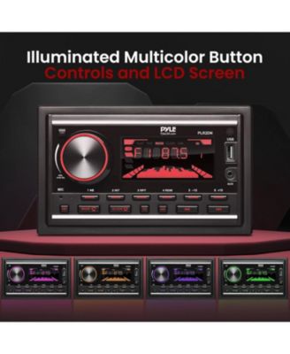 Double DIN Bluetooth MP3 Stereo Receiver with USB, AUX, AM/FM Radio, 300W