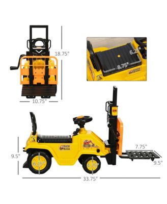 Sit and Scoot Ride-on Toy with Forklift Operation, for 3-4 Years Old
