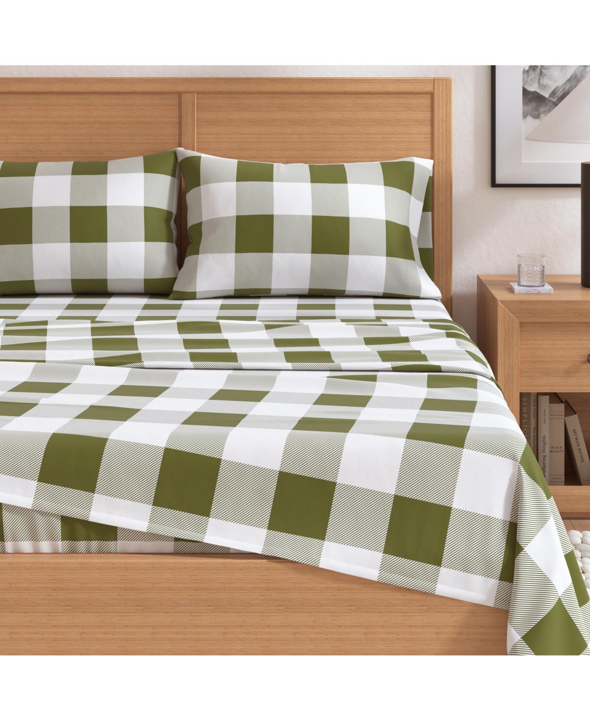 Linery & Co. 100% Turkish Cotton Flannel Printed Sheet Set