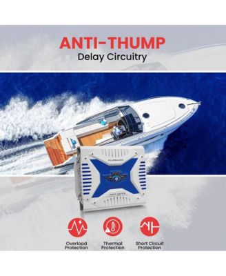 4-Channel Marine Amplifier, 1000 Watt, Bridgeable, Waterproof, Elite Series