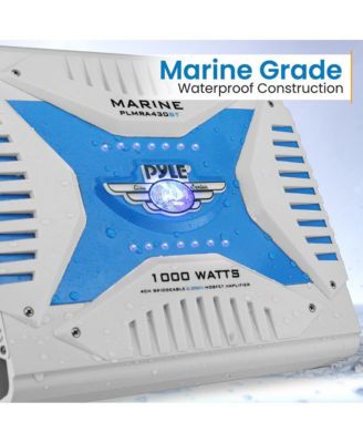4-Channel Marine Bluetooth Amplifier - 1000 Watt Bridgeable
