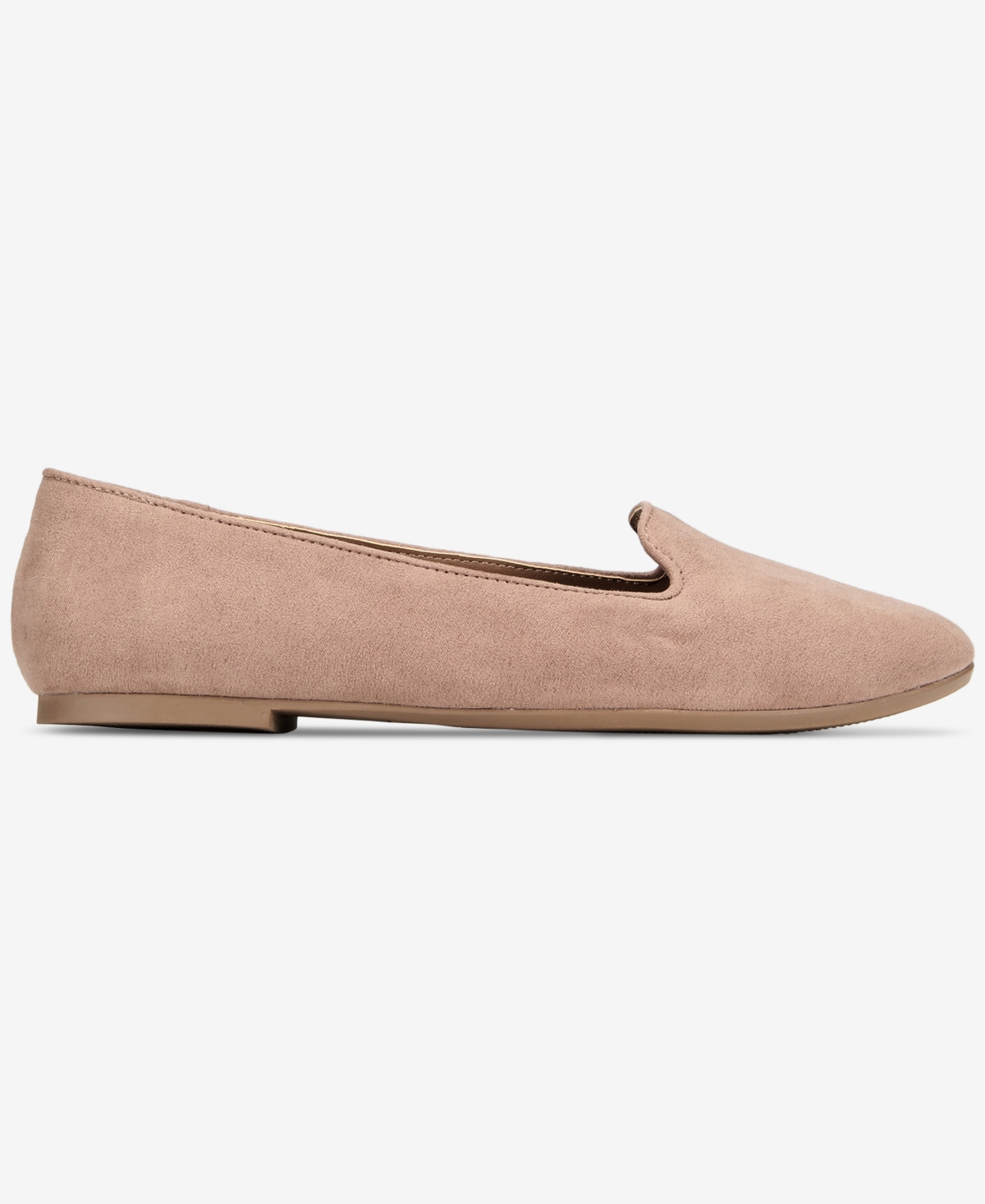Style & Co Alyson Slip-on Loafer Flats, Created For Macy's In Taupe Micro