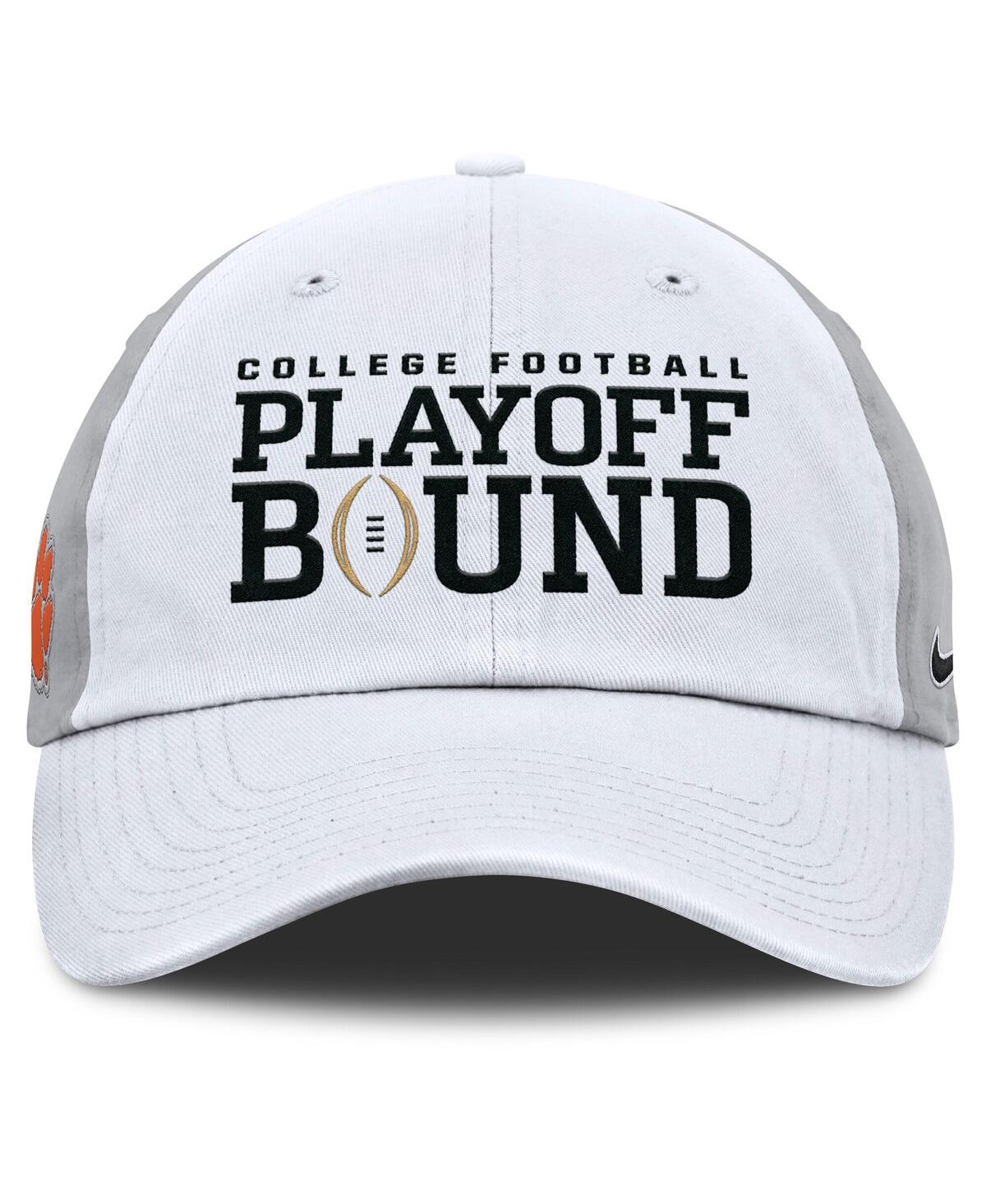 Nike Men's And Women's White/gray Clemson Tigers 2024 College Football Playoff Club Adjustable Hat In White,gray