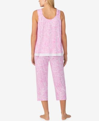 Women's Sleeveless Crop Pajama Set
