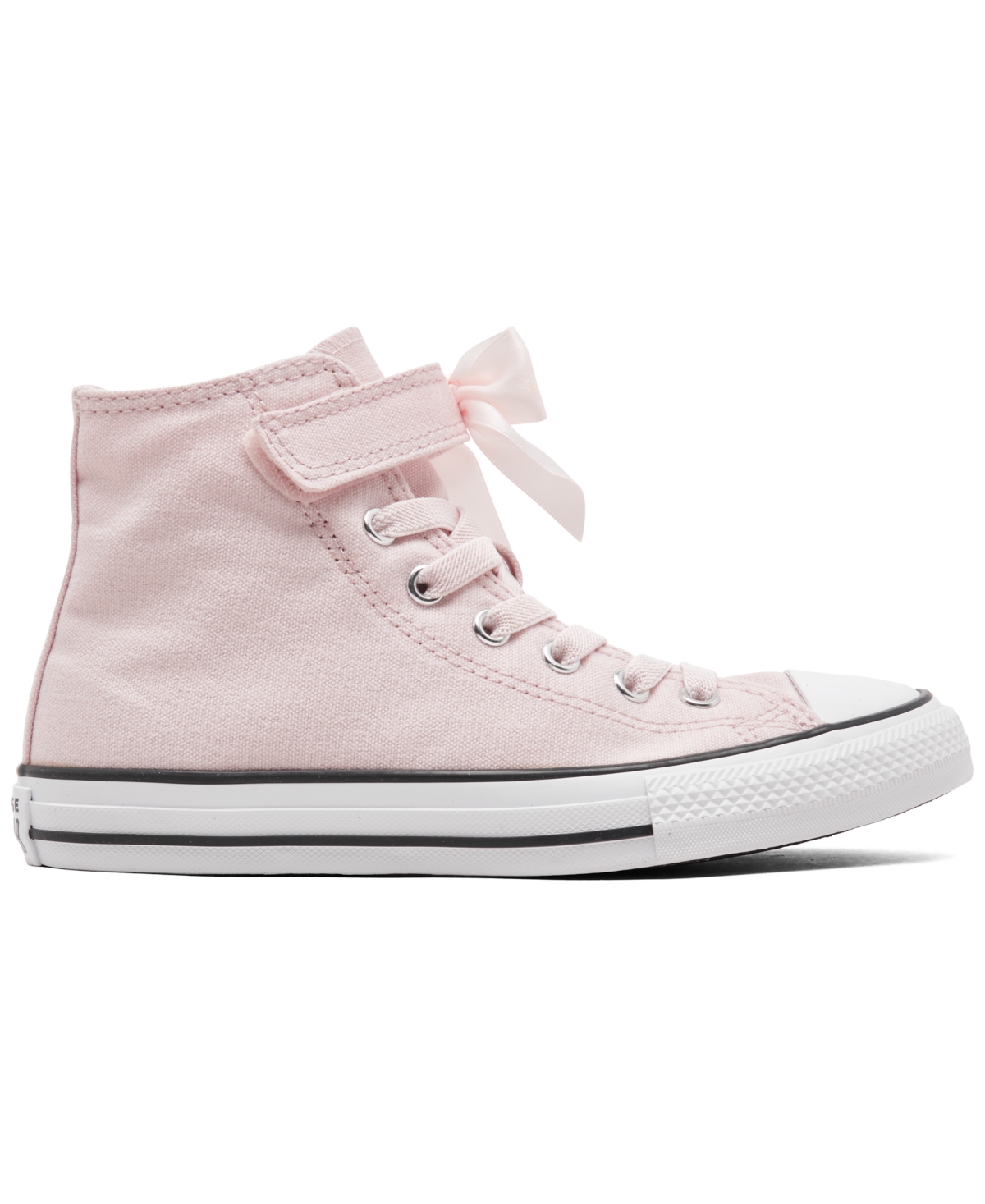 CONVERSE LITTLE GIRLS CHUCK TAYLOR ALL STAR RUFFLES AND BOWS EASY-ON CASUAL SNEAKERS FROM FINISH LINE 