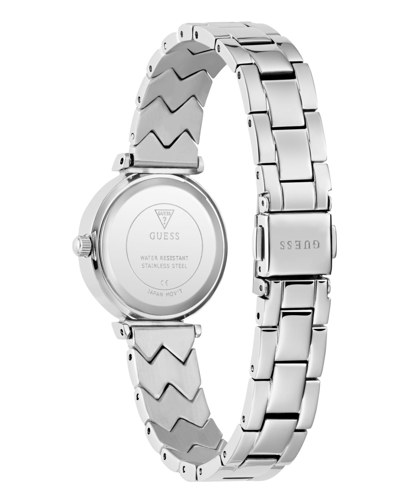 Женские аналоговые часы Guess, сталь серебристого тона, 26 мм — фото 3