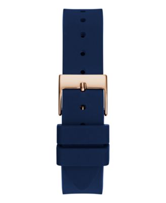 Women's Analog Blue Silicone Watch, 32mm