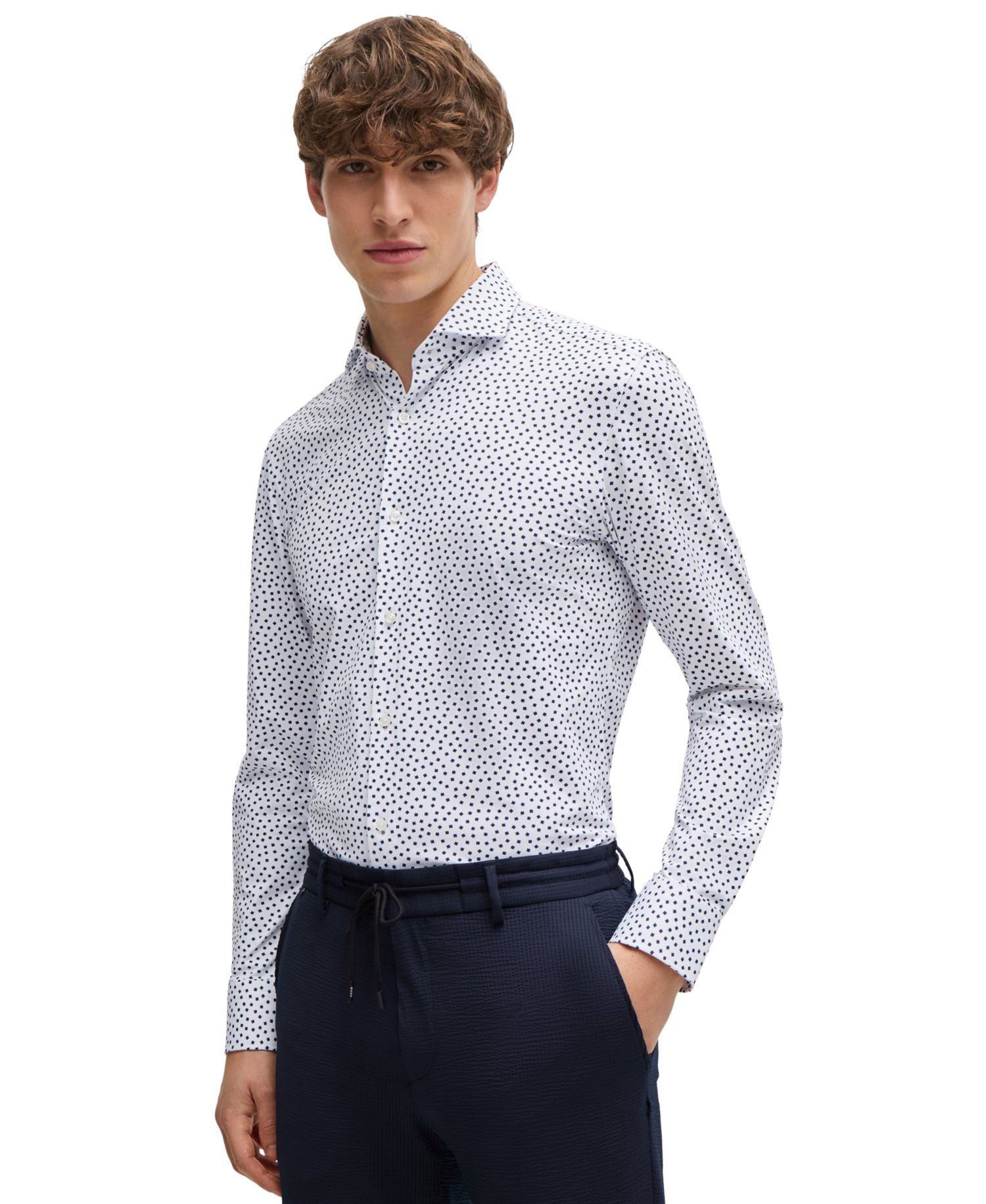 Men's Performance Slim Fit Dress Shirt