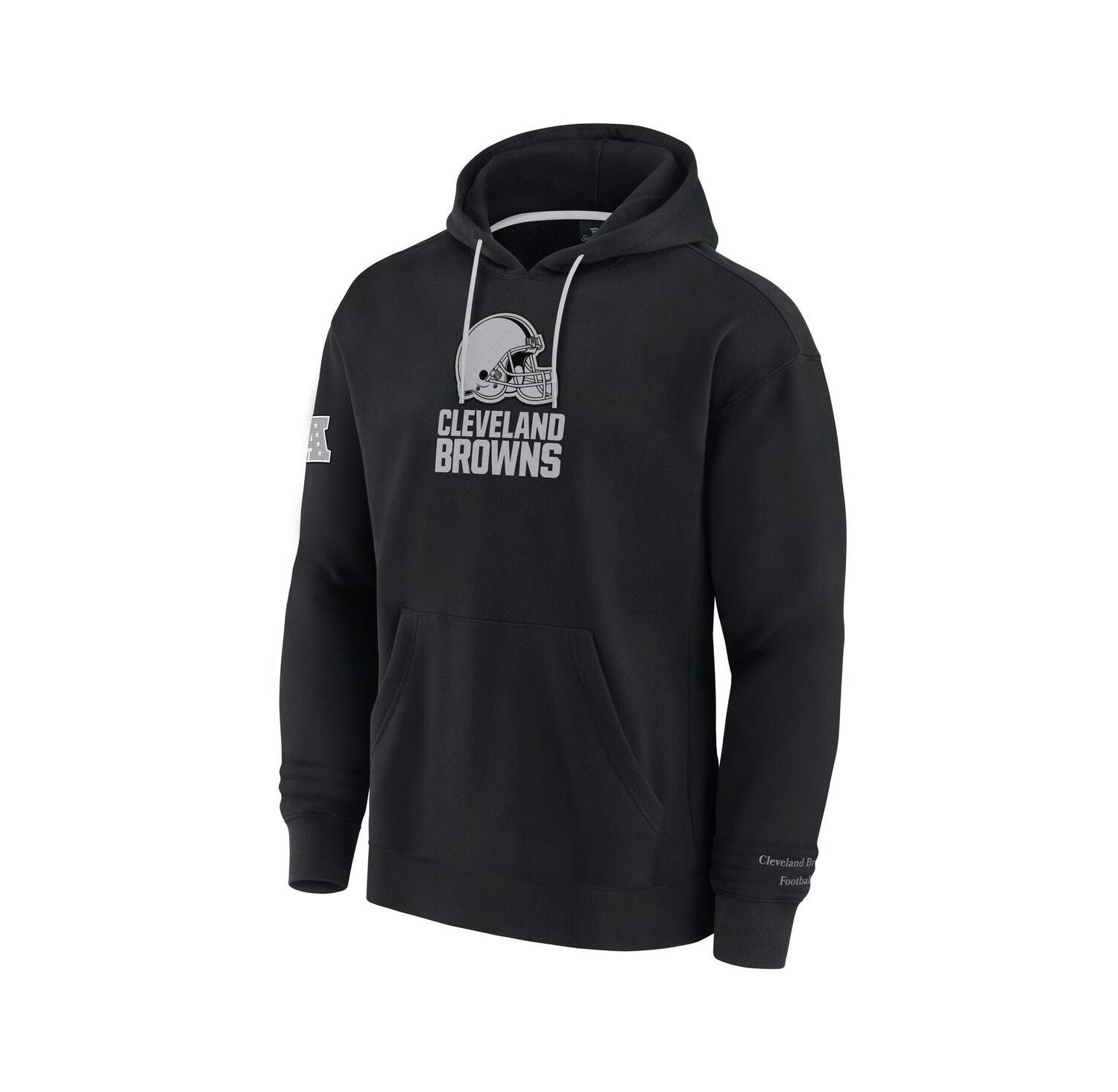 Men's Black Cleveland Browns Elements Pace Fleece Pullover Hoodie