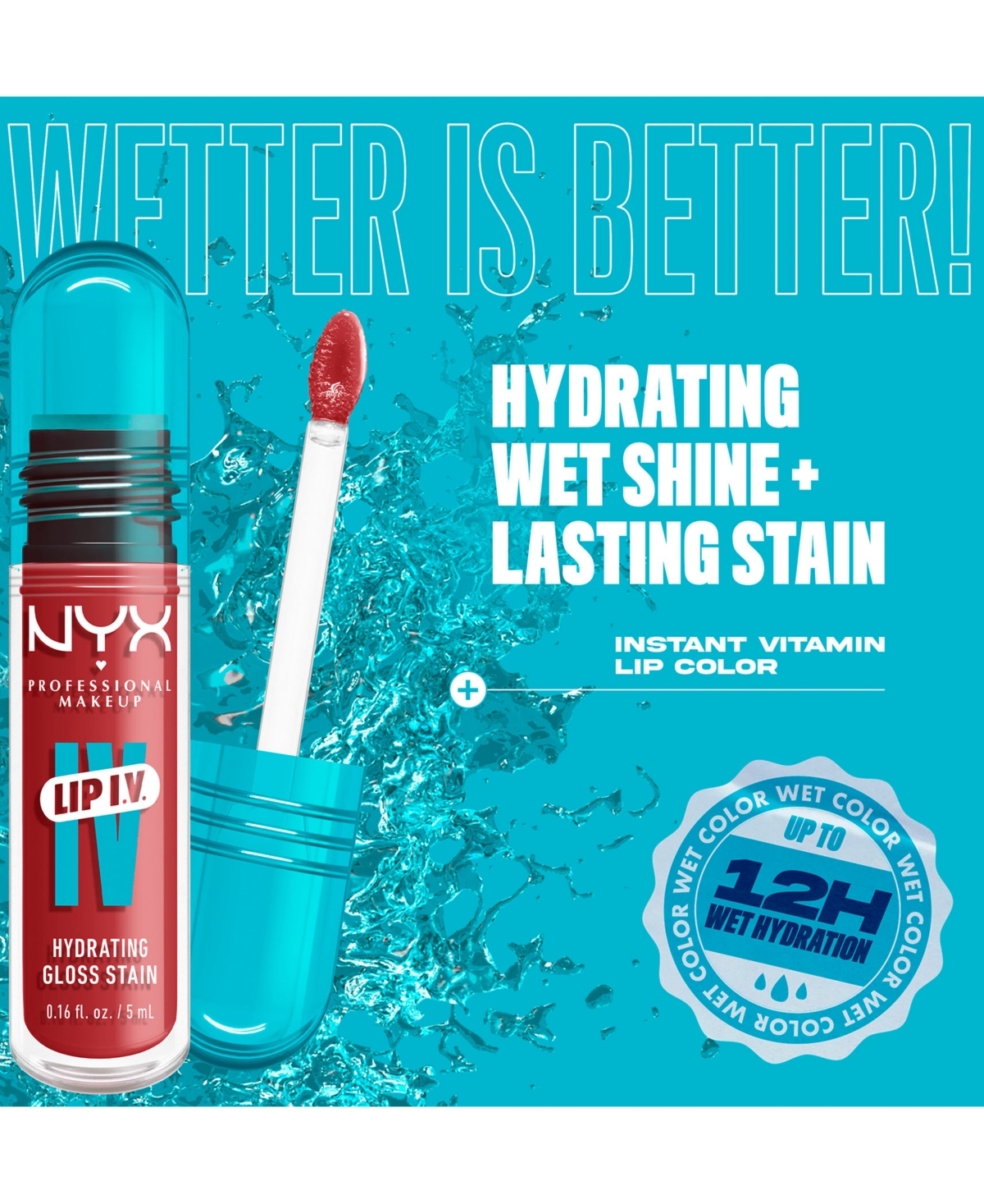 Nyx Professional Makeup Lip Iv Hydrating Gloss Stain In Hydra Honey