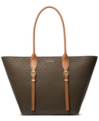 Michael Kors - Moore Acron Brown Extra-Large Buckle Tote