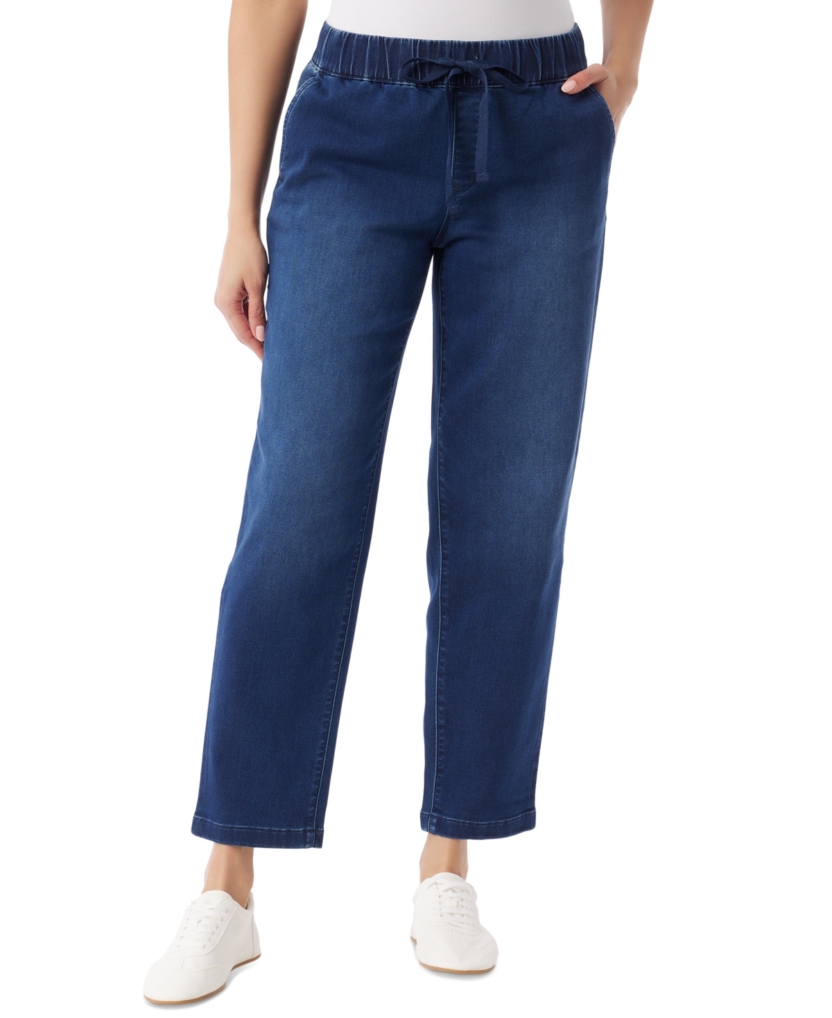 Women's Knitology Anya Drawstring Straight-Leg Jeans - Metzen
