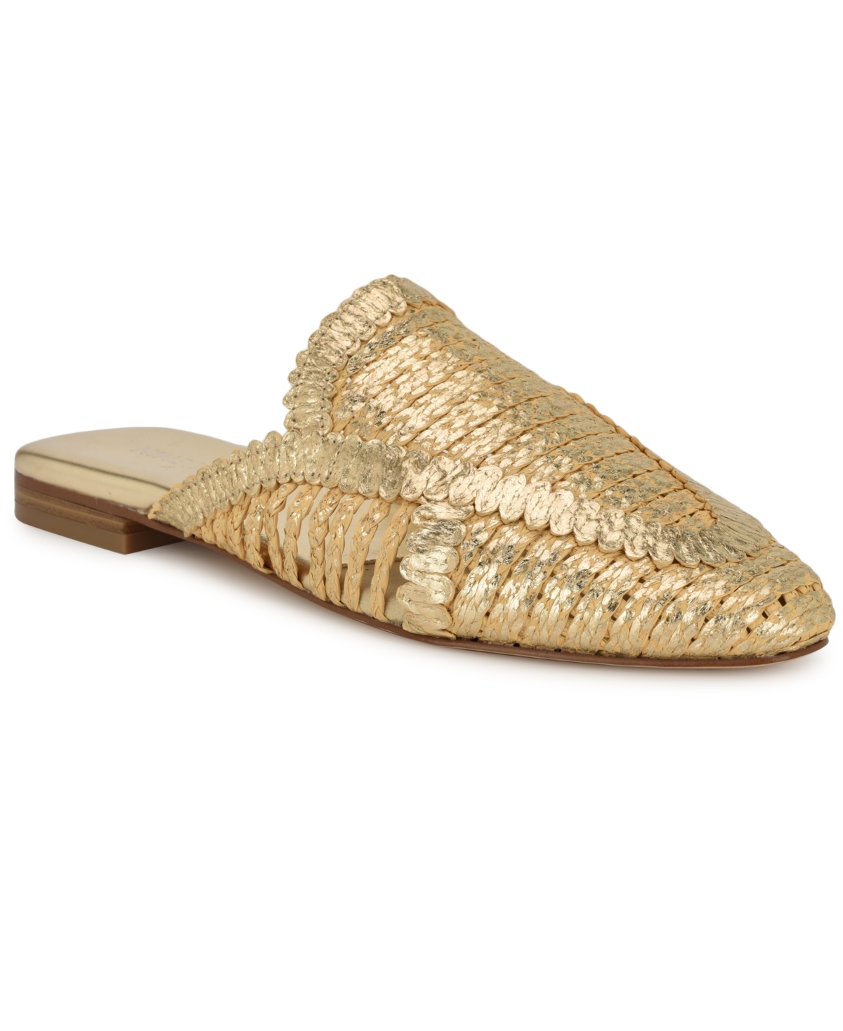 Nine West Campton Mule In Gold