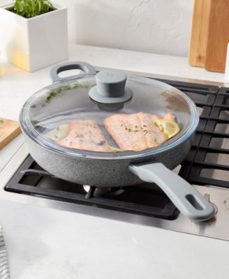 Parma Plus Aluminum Nonstick 3.9-Qt  Helper Handle Saut&eacute; Pan with Lid