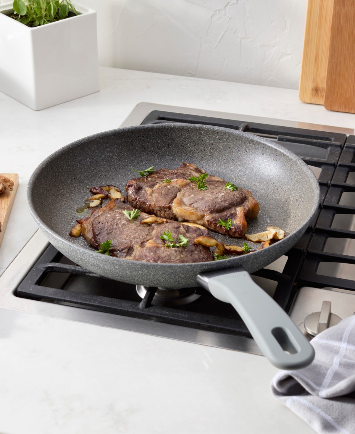 Zwilling Parma Plus Aluminum Nonstick 12" Fry Pan In Gray
