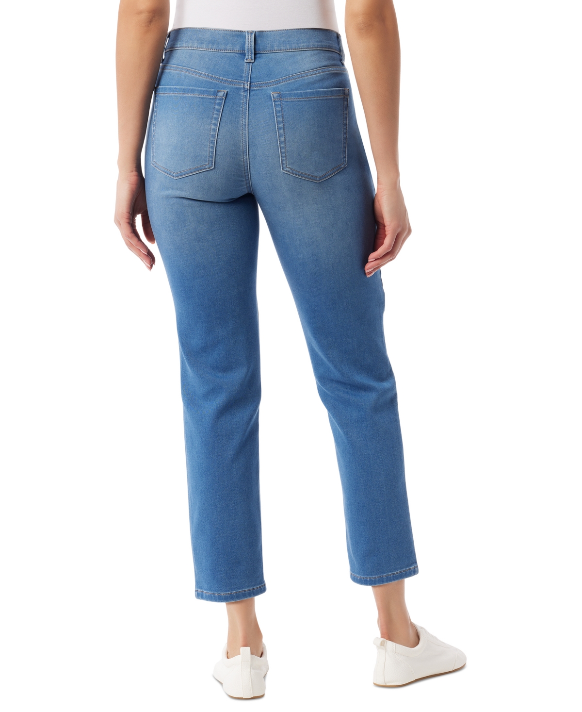 GLORIA VANDERBILT WOMEN'S KNITOLOGY CALI STRAIGHT-LEG ANKLE JEANS 