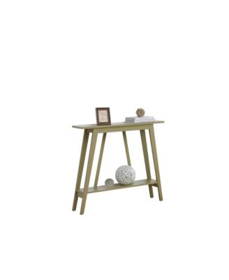 Conway Console Table Functional Narrow Wood Accent Entryway Table with Storage Shelf