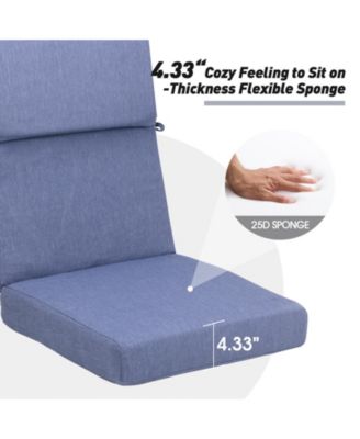 Outdoor Chair Cushion 20.5x20.5x4.33 inches Patio Furniture Seat Cushion - Set of 4