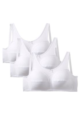 Women's 3-Pack Cotton Wireless Bra
