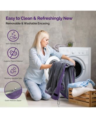 Gel Memory Foam Camping Mattress Sleeping Pad 4 Inch Portable Floor Mat Roll Up